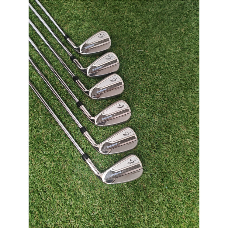 Callaway Ai Smoke Paradym Eisen 6-AW, Stahlschaft N.S. Pro Zelos 8, Regular, gebraucht